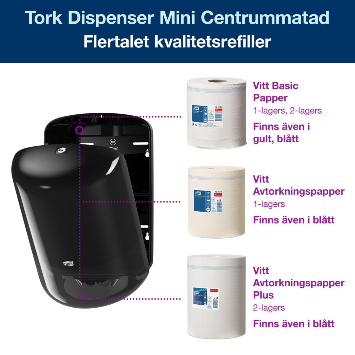 Dispenser senterrull Tork