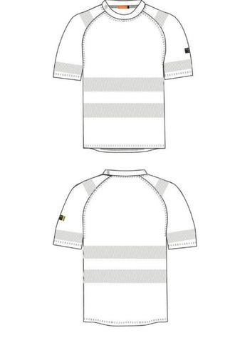 T-skjorte Tranemo 4376 HiVis - Tranemo Workwear