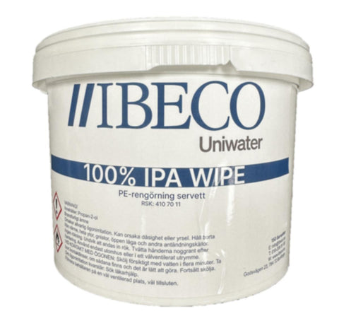 Rengøringsservietter f/PP/PE/PG og PVDF, IBECO