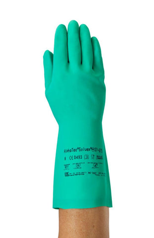 Kjemikaliehanske nitril Ansell AlphaTec® Solvex® 37-675