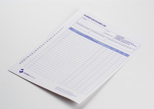 Kursliste selvklebende Stansefabrikken - Stansefabrikken Products AS