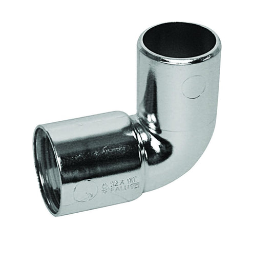 Bend med 1 muffe forkrommet Faluplast