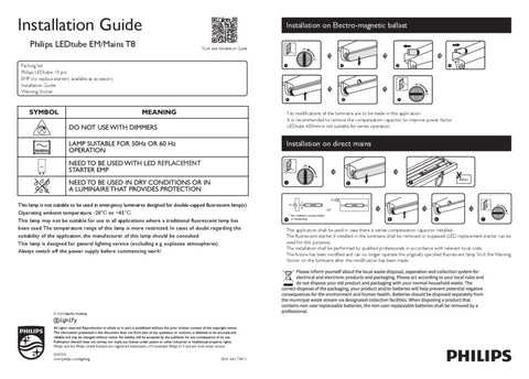 LED-lysrør Philips Master Value LEDtube T8