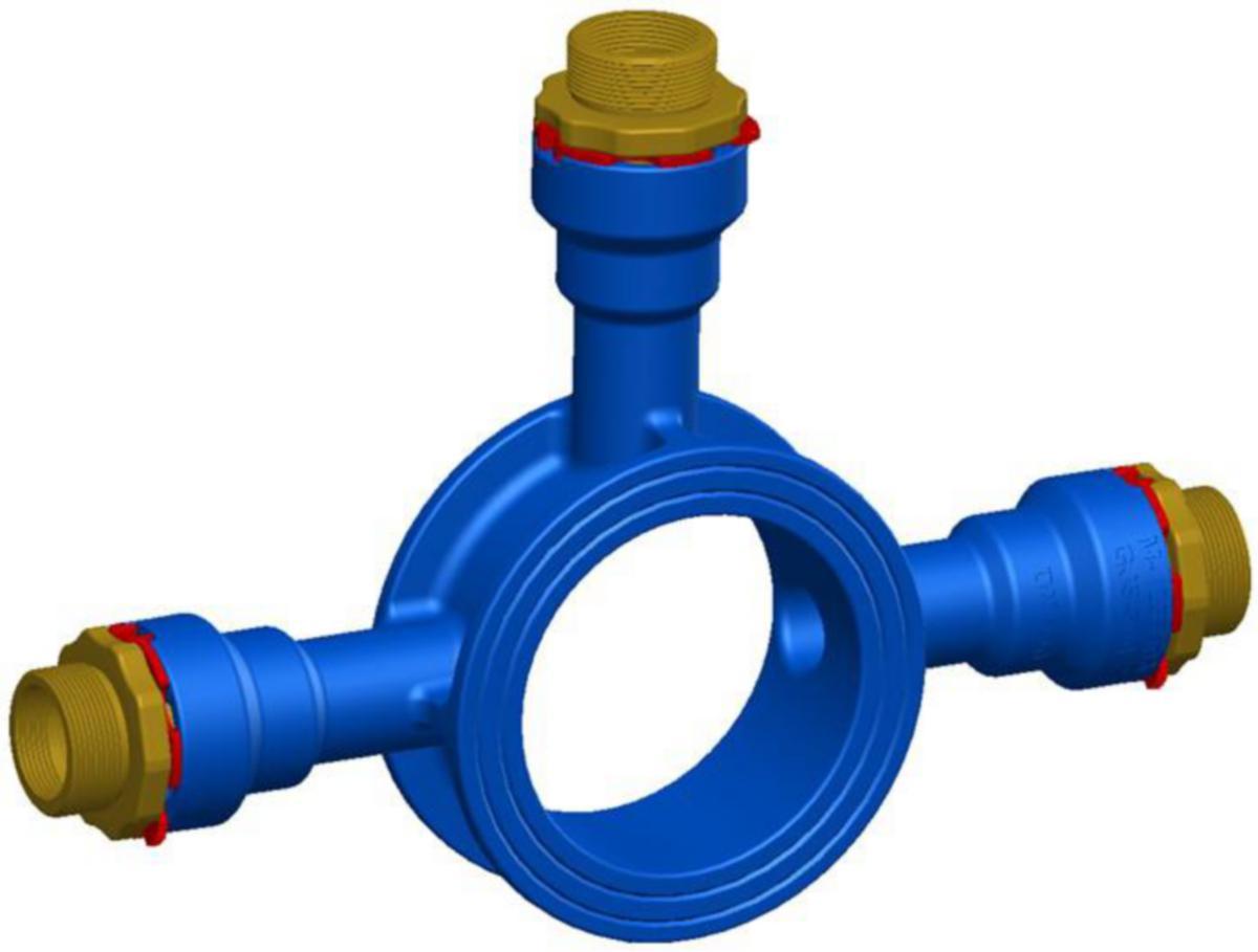 Mellomring m/Esco Lock 1 uttak - Ulefos