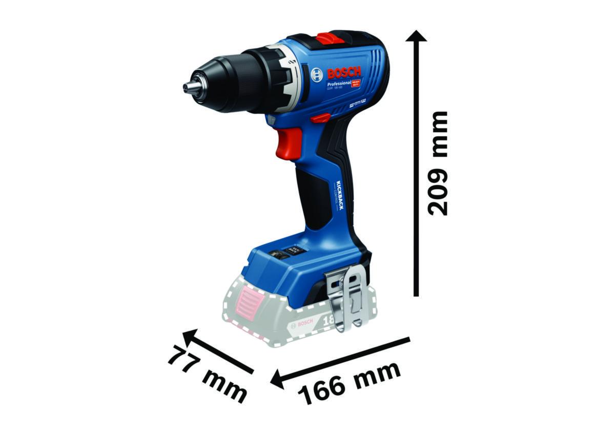 Bor/skrutrekker Bosch GSR 18V-65 Solo