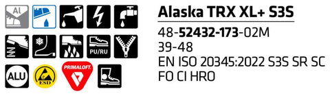 Vernestøvel Sievi Alaska TRX XL+ S3