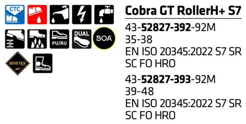 Verneskolett Sievi Cobra GT Roller High+ BOA® S3