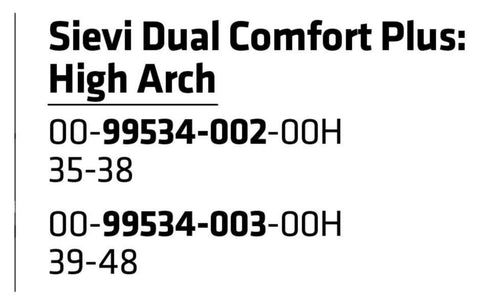 Innersåle Sievi Dual comfort gul