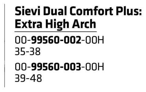 Innersåle Sievi Dual Comfort Plus Xtra