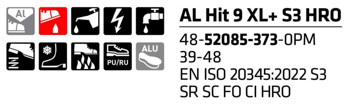 Vernestøvel Sievi AL Hit 9 XL+ S3