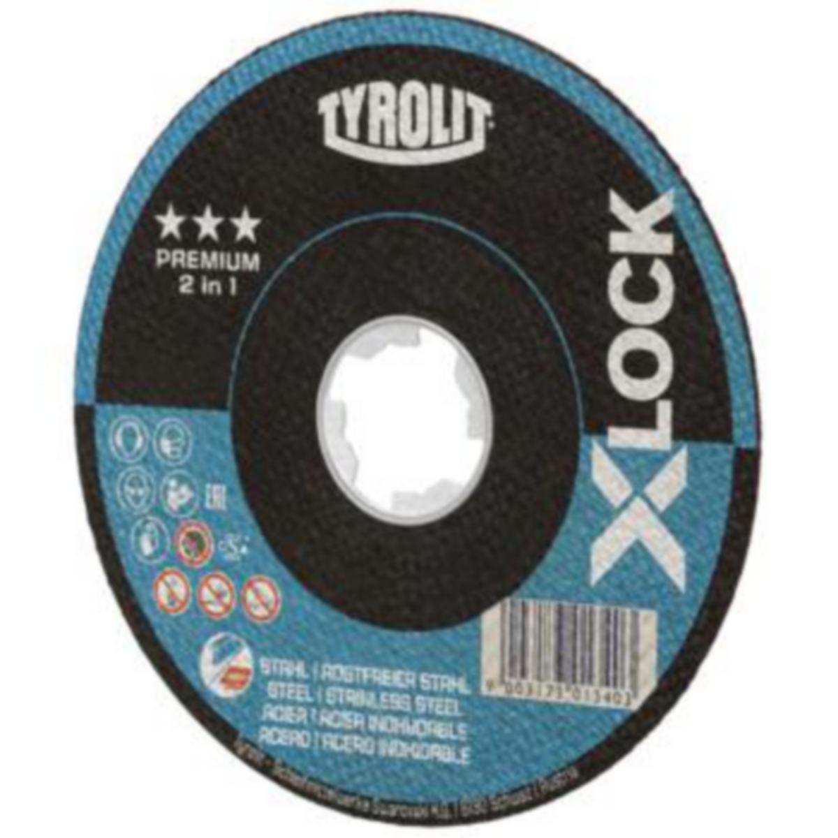 Kappeskive Tyrolit Premium*** 2in1 X-LOCK