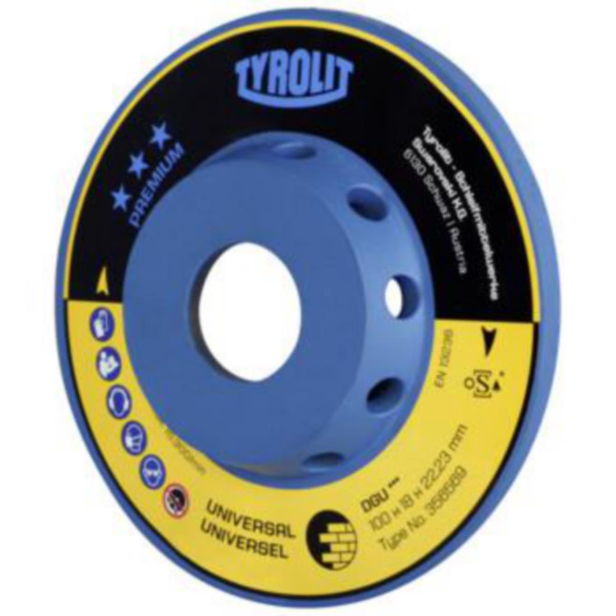 Diamantslipeskive Tyrolit  Premium*** Fyllt