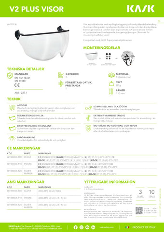Visir Kask Superplasma V2  Plus