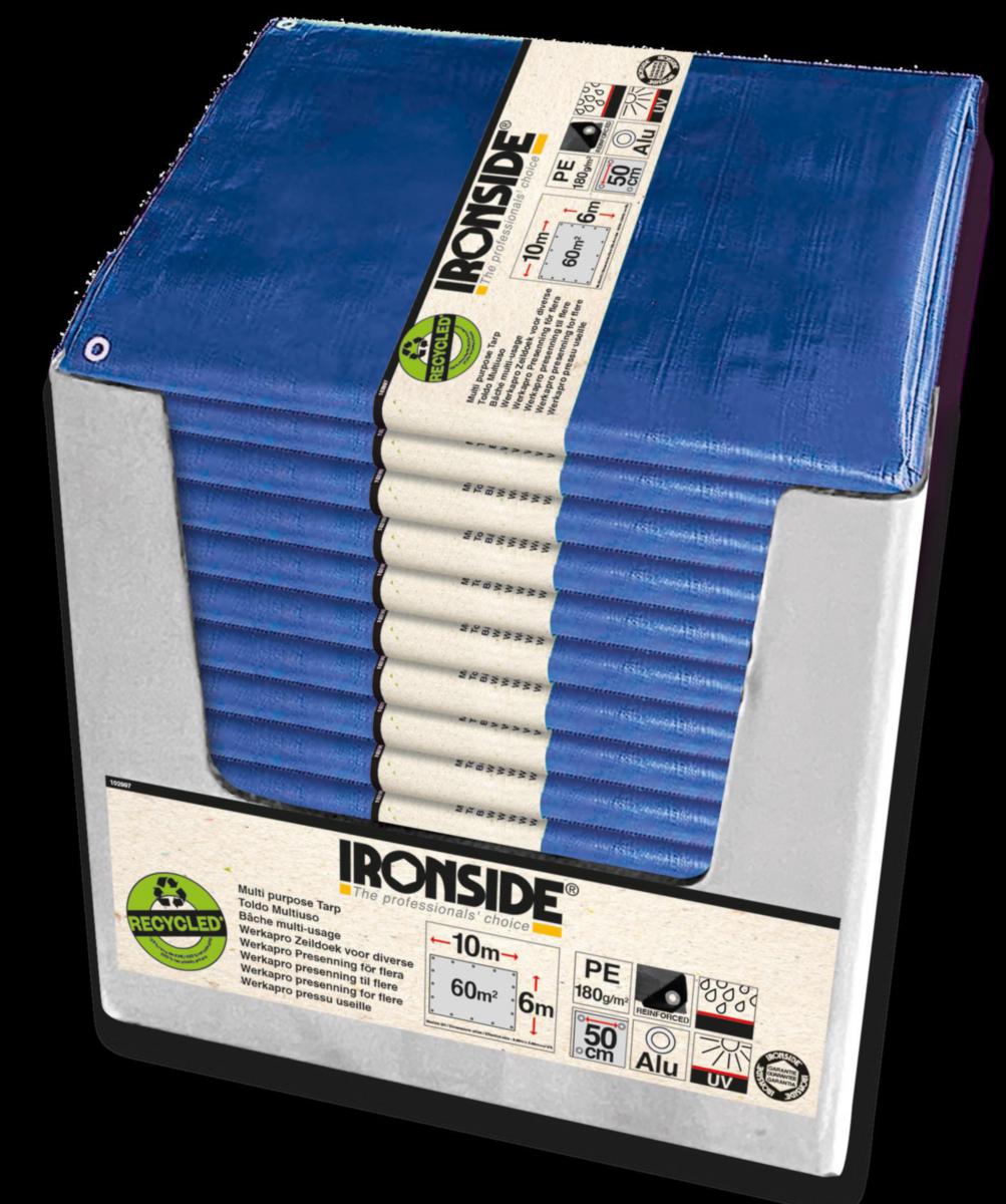 Presenning PE 120 g/m² blå - Ironside