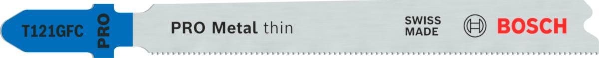 Stikksagblad Bosch T 121 GFC Pro for Metal thin 3pk