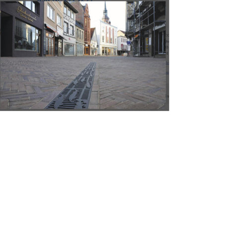 ACO Multiline gitterrist, galvanisert