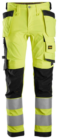 Håndverksbukse Snickers 6243 HiVis kl.2 - Snickers Workwear