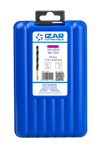 Borkassett 1459 HSS TIN 1-13 mm Izar