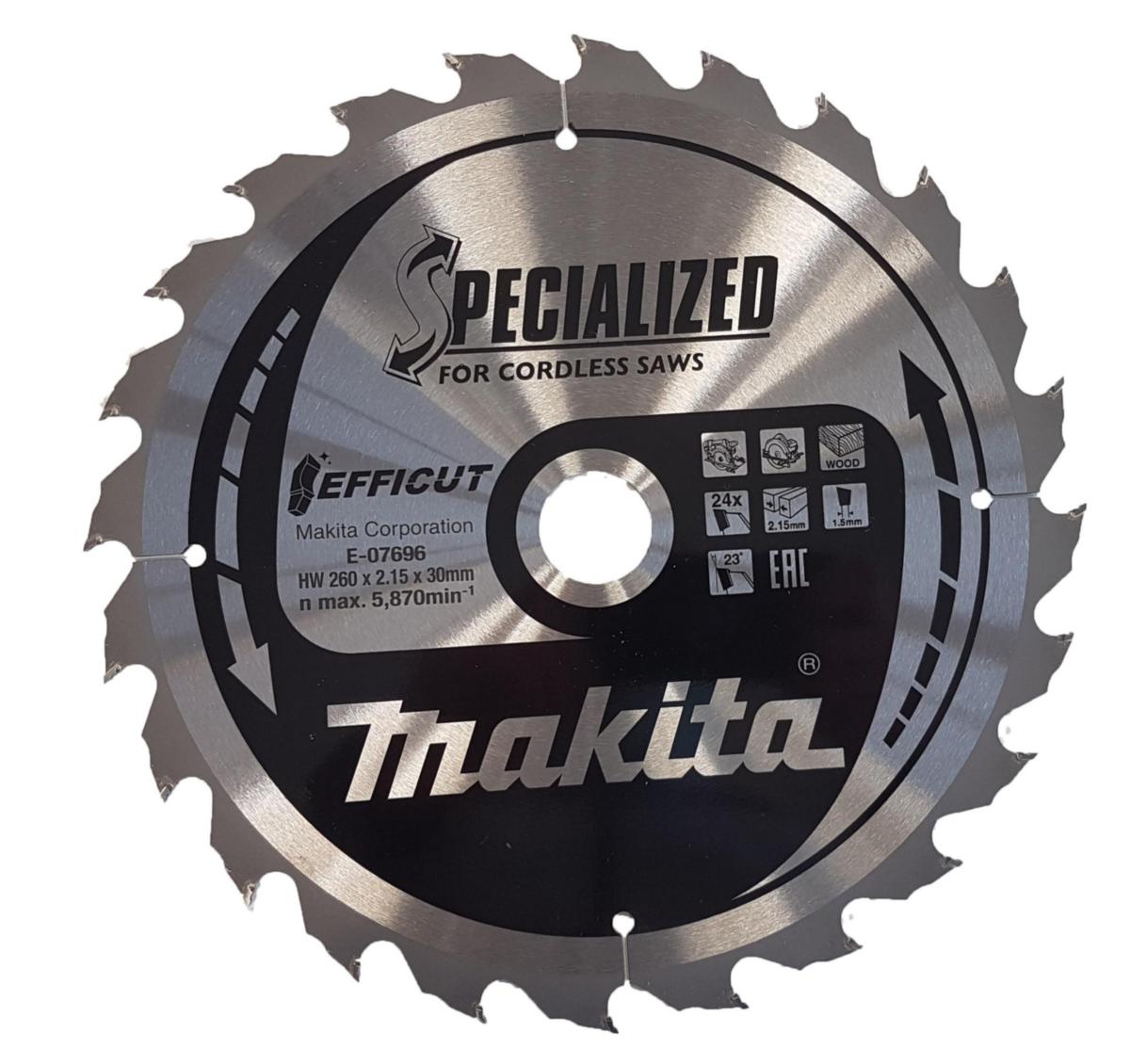 Sirkelsagblad Makita efficut TCT tre