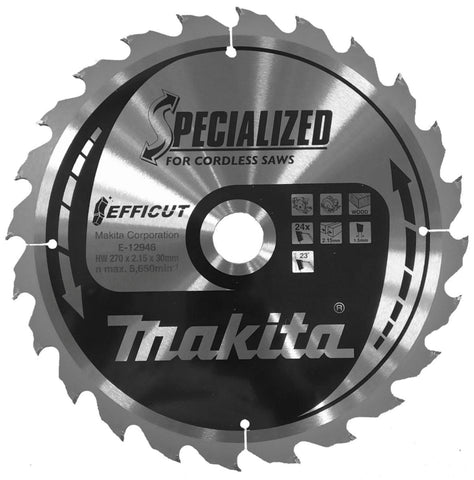 Sirkelsagblad Makita efficut TCT tre