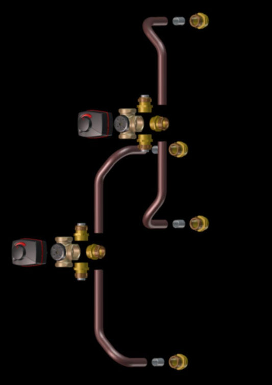 Vekselventilpakke for VP for EcoZenith i550 PRO CTC