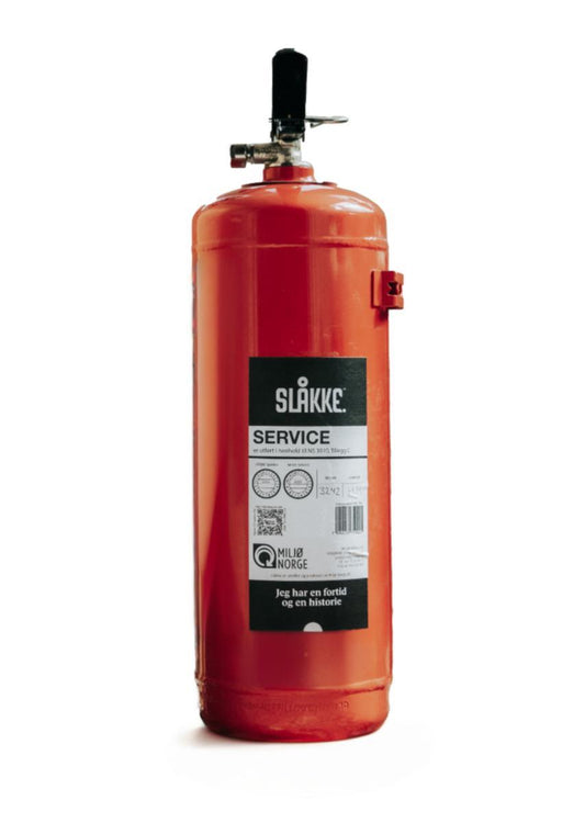 Brannslukker Slåkke 55A Pulver ABC 6kg Ombrukt - Miljø Norge