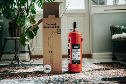 Brannslukker Slåkke 55A Pulver ABC 6kg Ombrukt - Miljø Norge