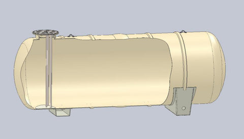 Oljetank med vugger, Kingspan - Vestfold Plastindustri