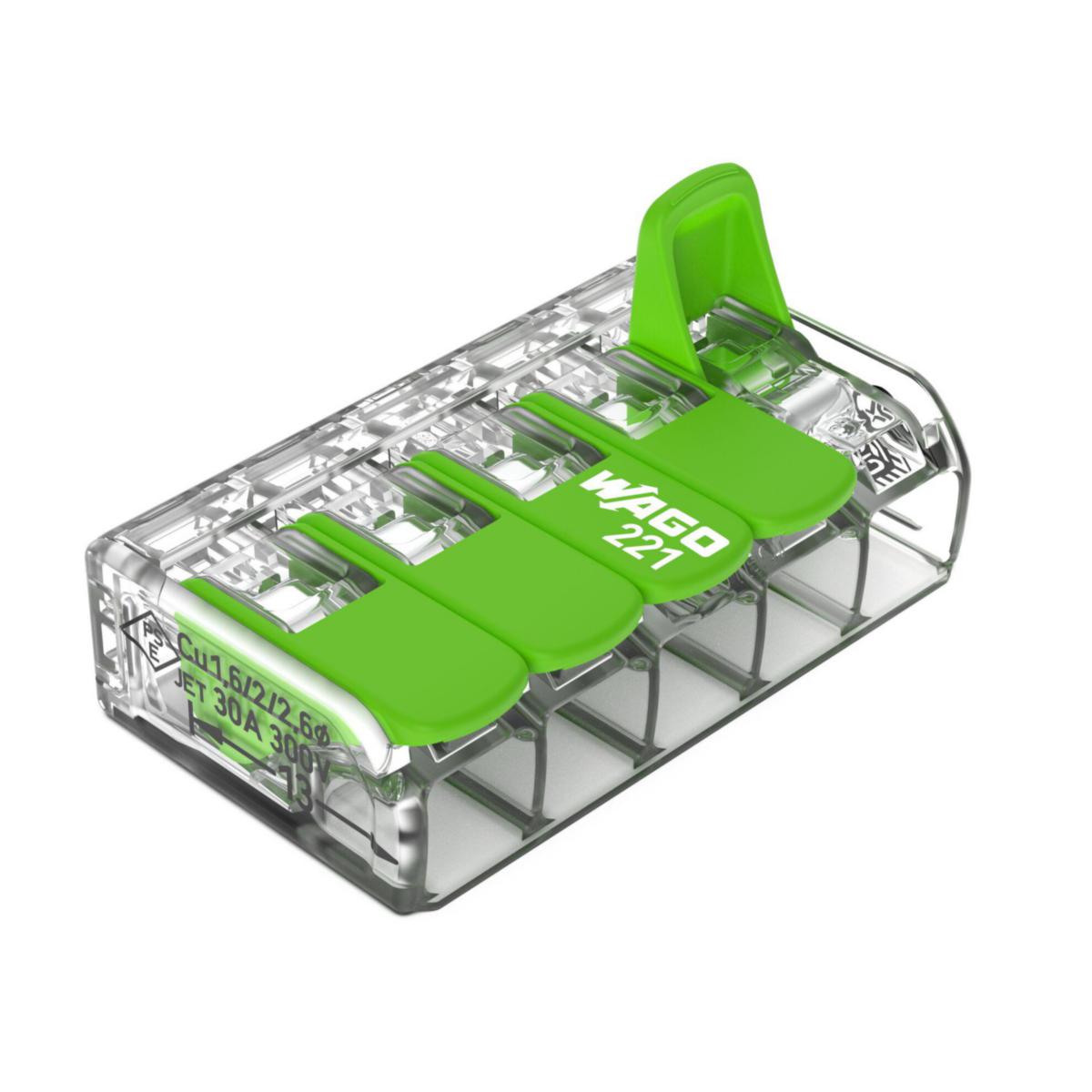 Koblingsklemme Wago Grønn 0.5 - 6mm² - 41