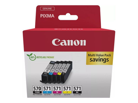 Blekk PGI-570 / CLI 571 Canon multipakke 5 stk