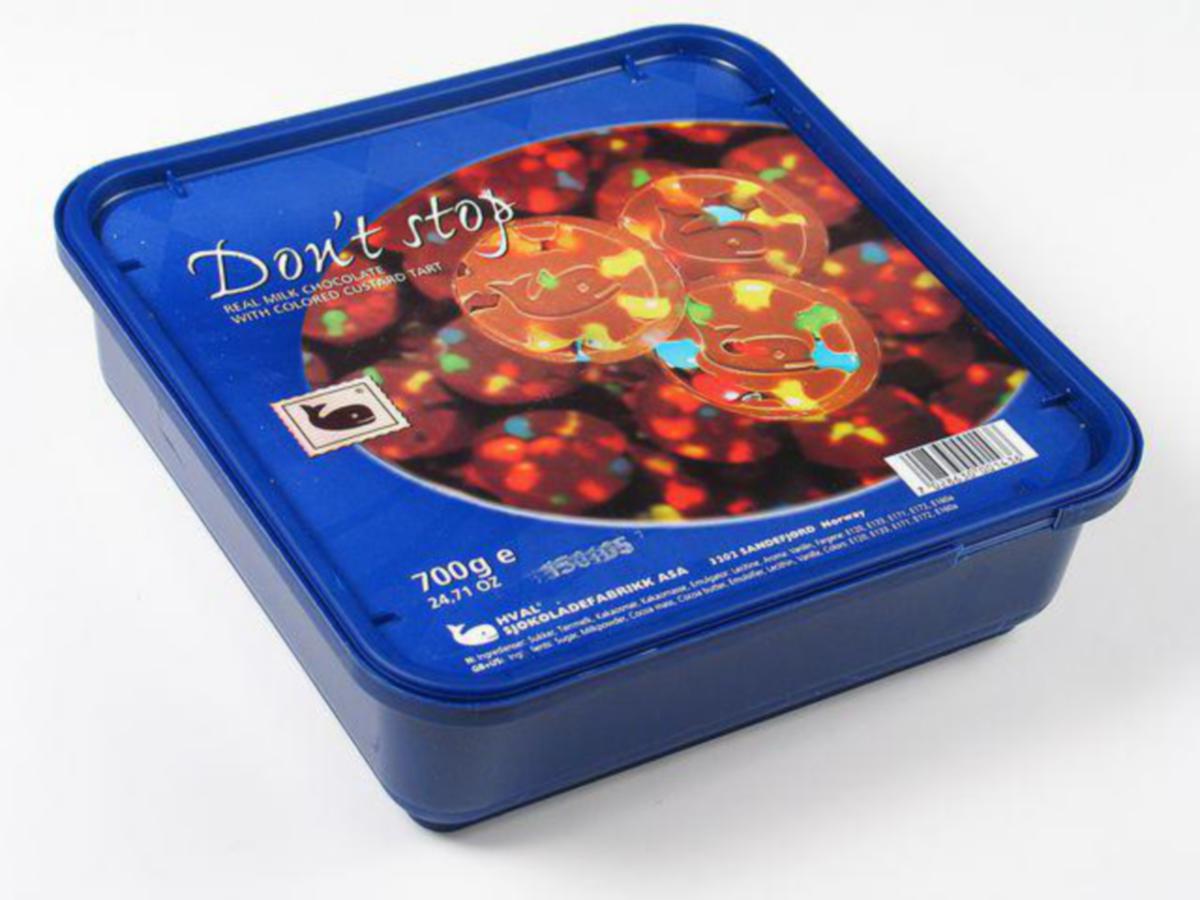 Sjokolade fargepletter Hval