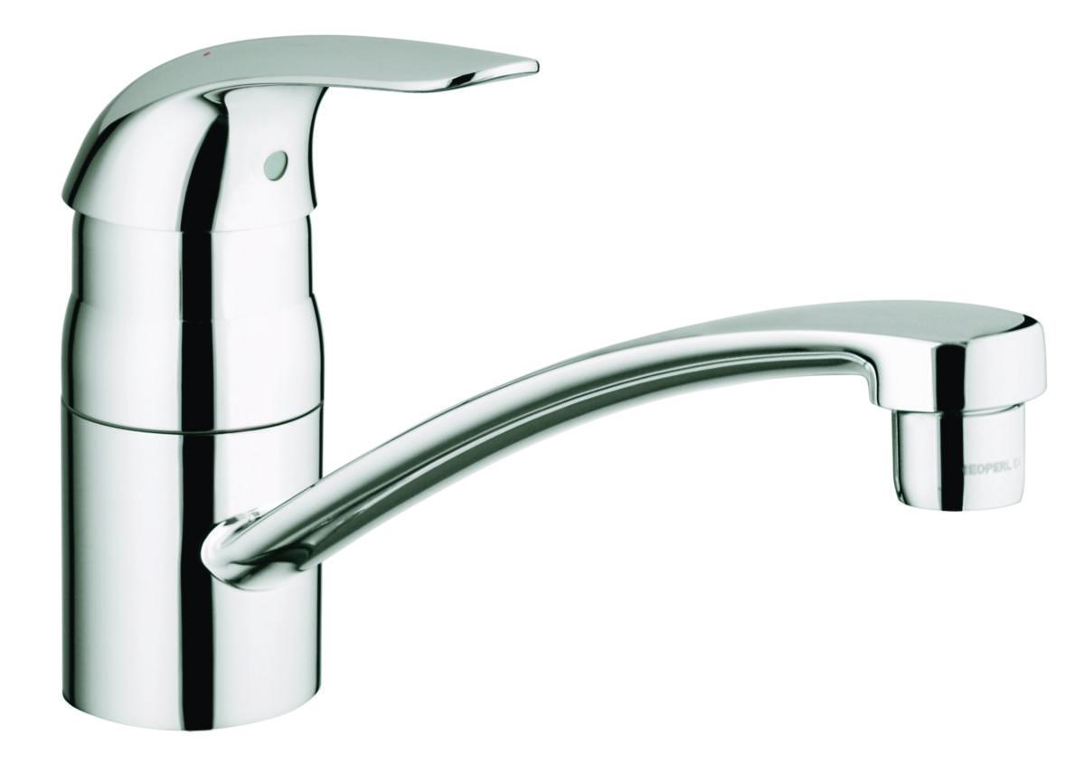 Kjøkkenbatteri Euroeco svingbar tut radius 140° krom, Grohe