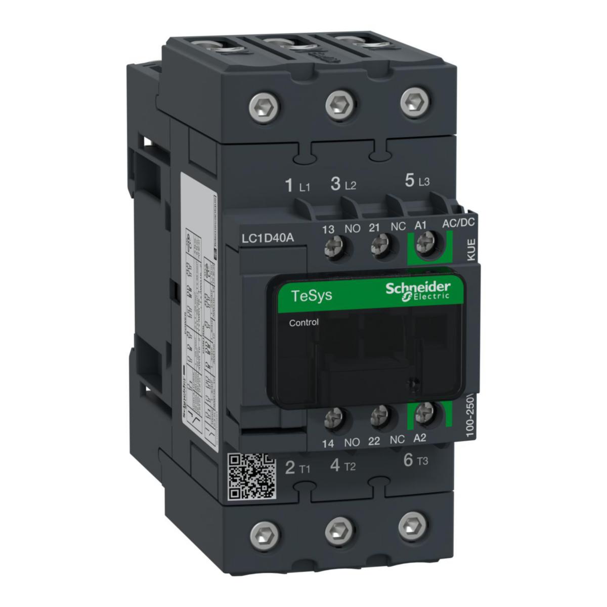 Kontaktorer Schneider LC1D 40A 3pol - Schneider Electric