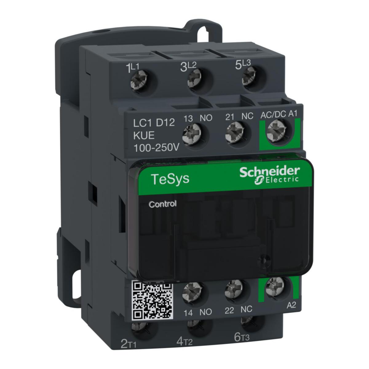 Kontaktorer Schneider LC1D 12A 3Pol - Schneider Electric