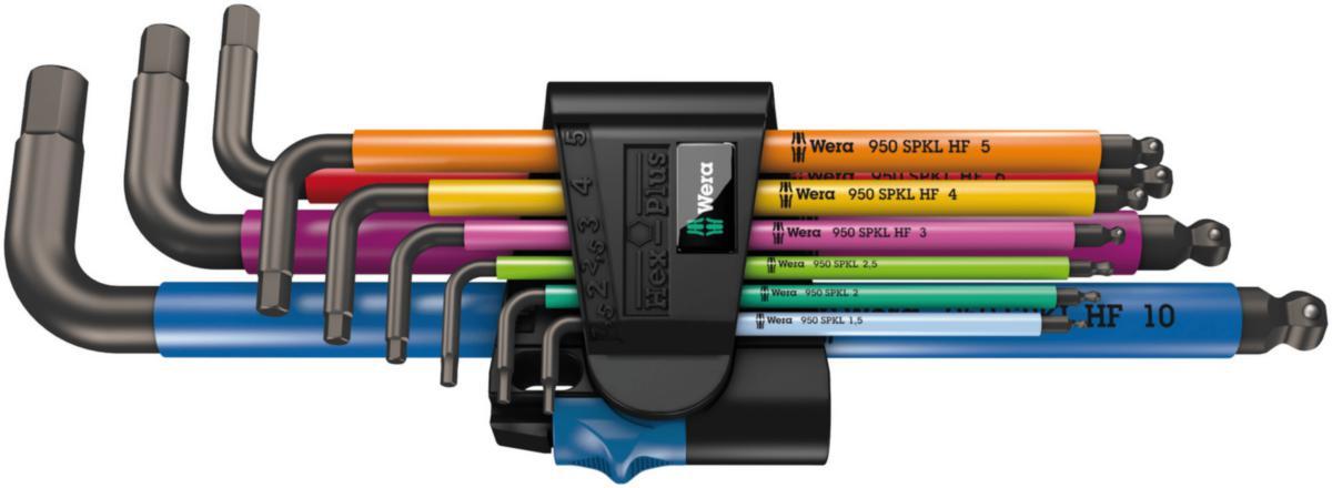 Vinkelnøkkelsett Wera 950/9 H1-5 HEX-Plus 9pk