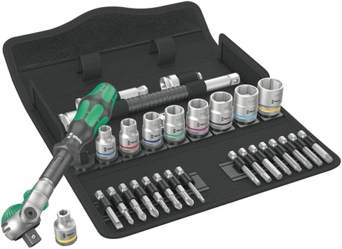 Skrallesett Wera 8100 3/8" SB 9