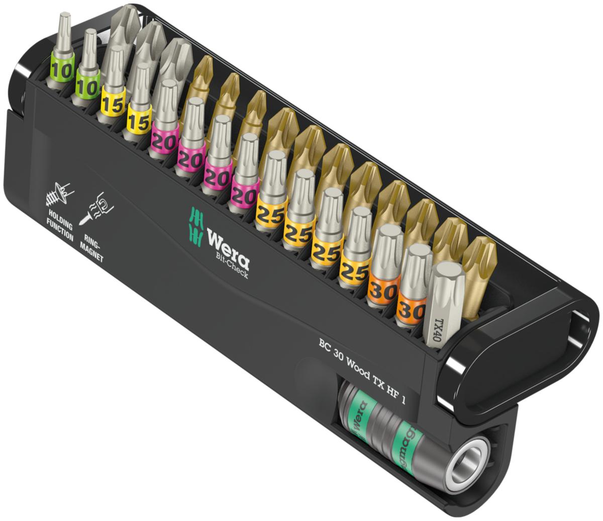 Bitssett Wera wood 30