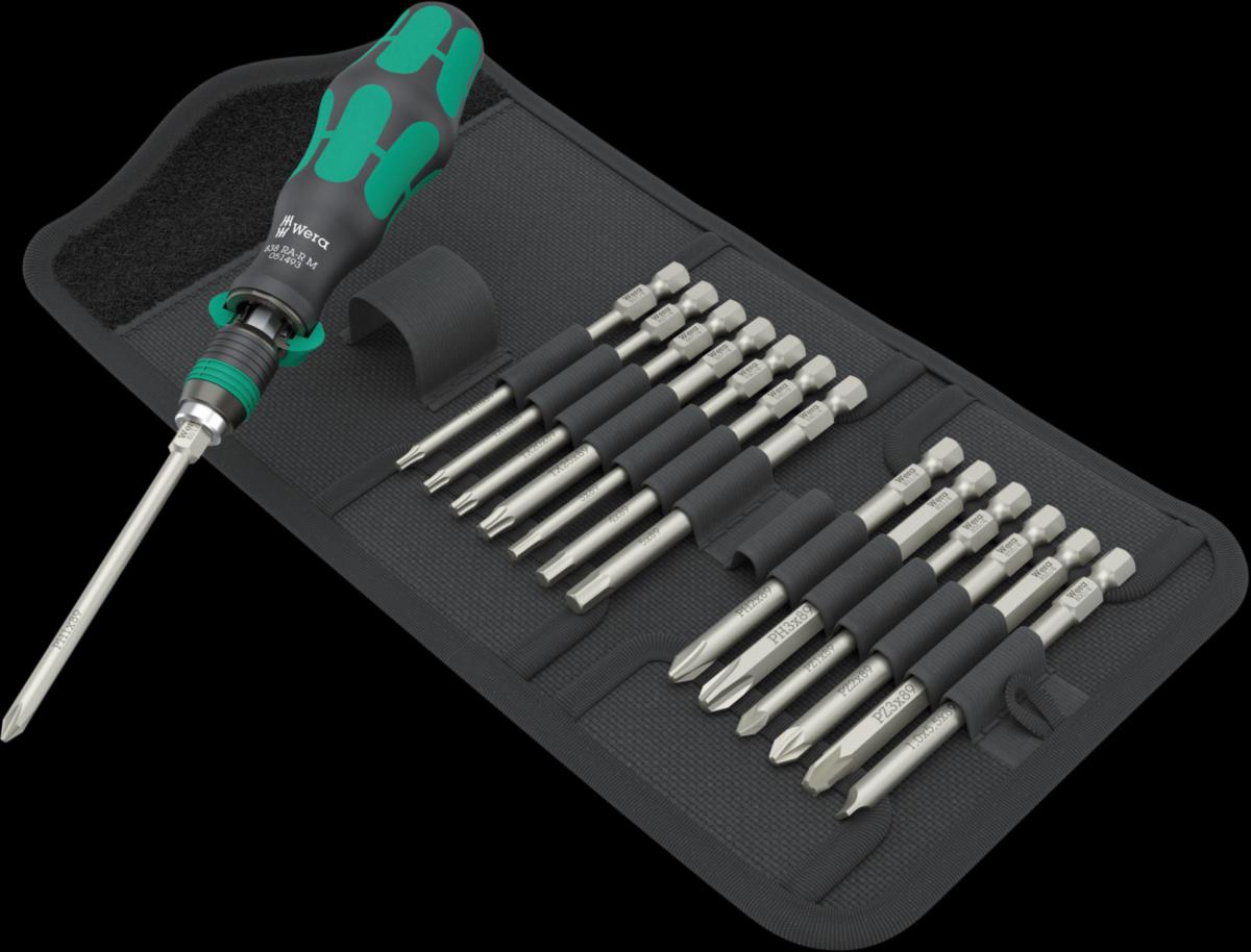 Skrutrekkersett Wera 1/4"