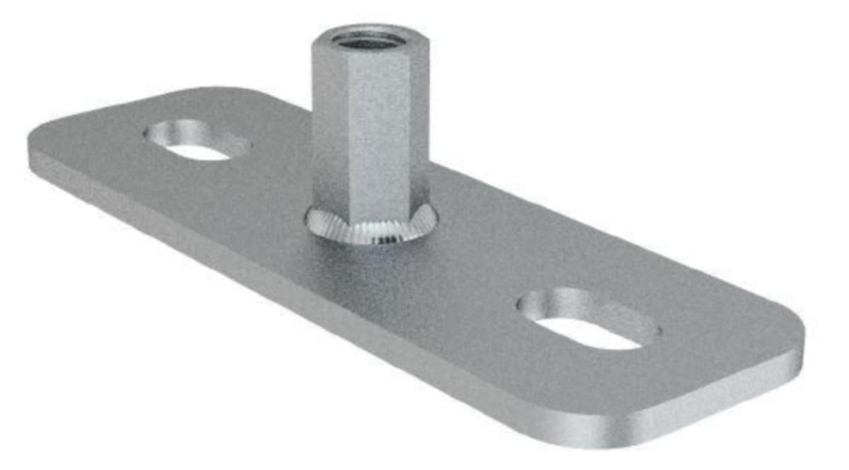 Grunnplate syrefast fischer