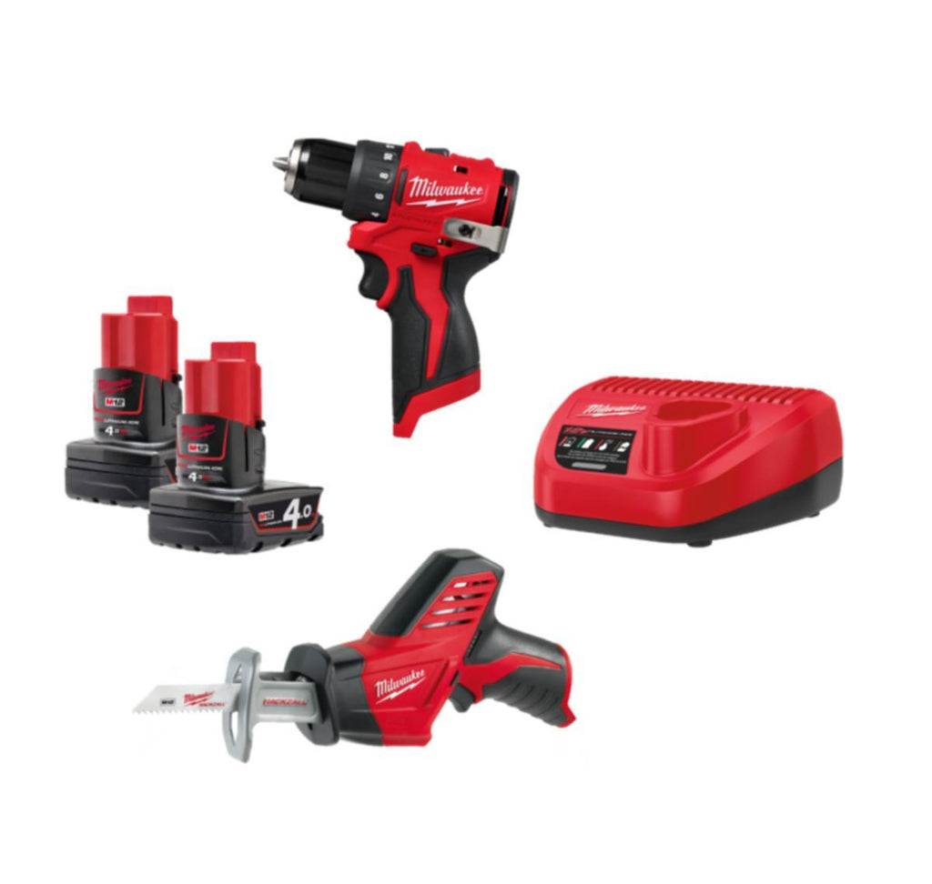 Kombipakke Milwaukee M12 BLPP2A-402B