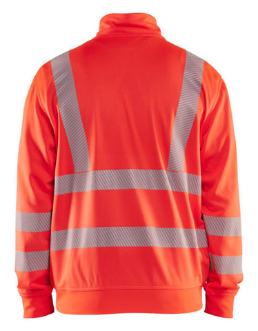 Collegegenser zip Blåkläder 3564 HiVis kl.3