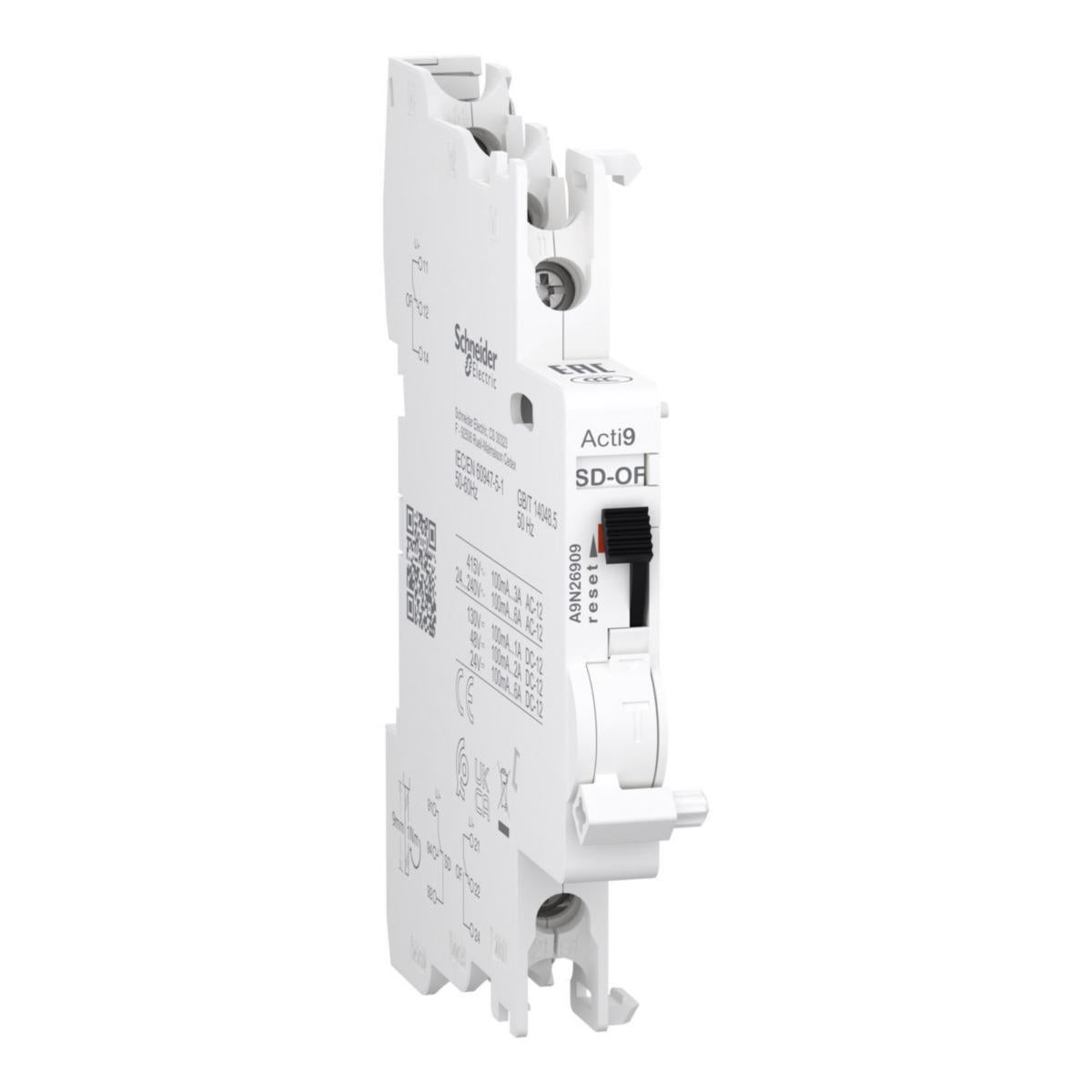 Acti9 kombinert hjelpekontakt og feilsignalkontakt  - 2 vekselkontakter - standard - for C60 og C120 - Schneider Electric