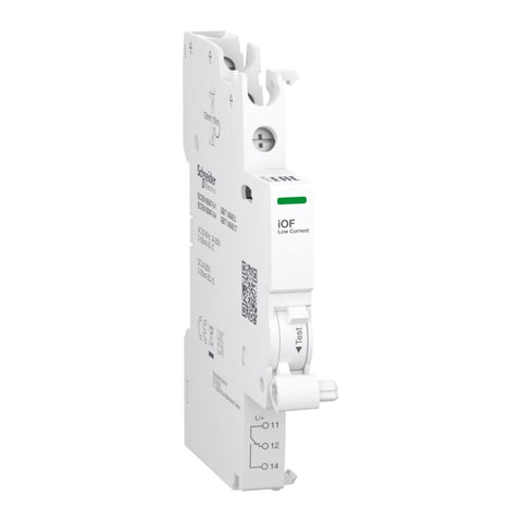 Acti9 hjelpekontakt - 1 vekselkontakt - lavstrøm - for iC60 og iID dobbelklemme - Schneider Electric
