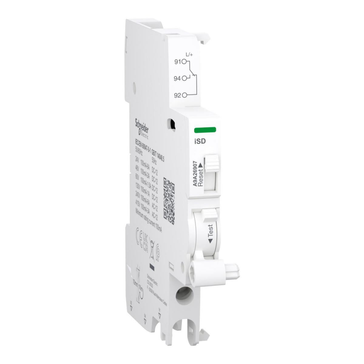 Acti9 feilsignalkontakt - 1 vekselkontakt - standard - ikke for dobbelklemme - Schneider Electric