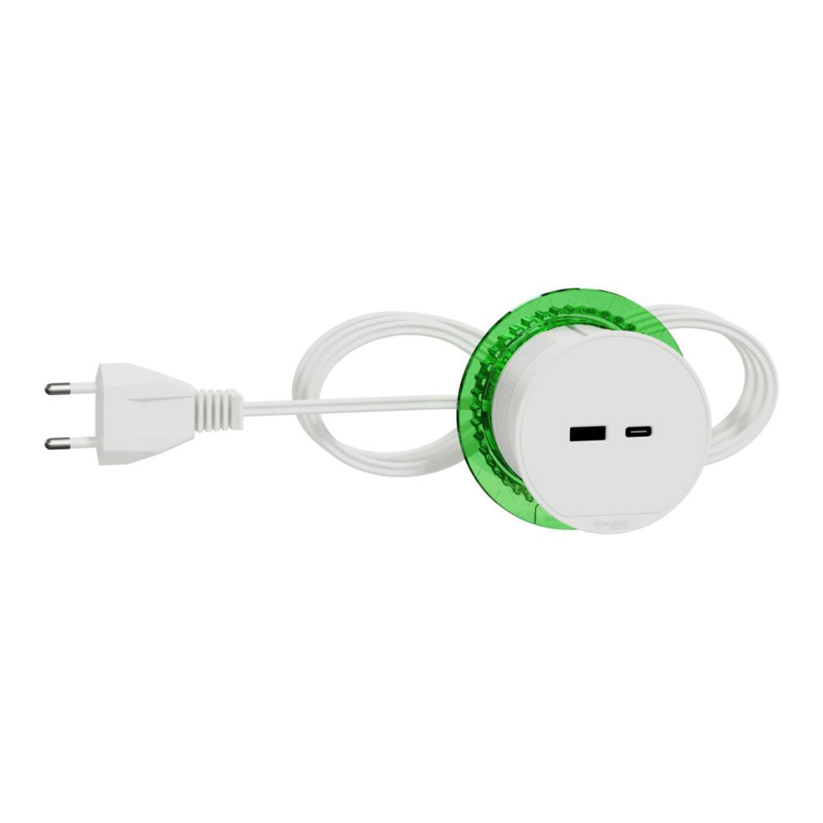 Bordenhet Unica USB A & C - Schneider Electric