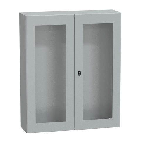 Veggskap S3D Schneider Spasial med vindu - Schneider Electric
