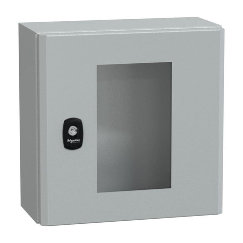 Veggskap S3D Schneider Spasial med vindu - Schneider Electric