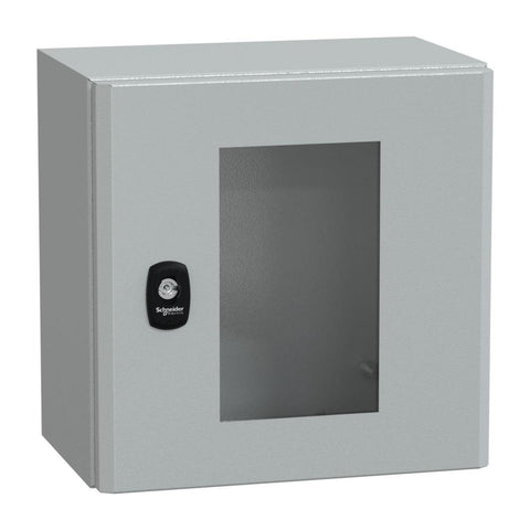 Veggskap S3D Schneider Spasial med vindu - Schneider Electric