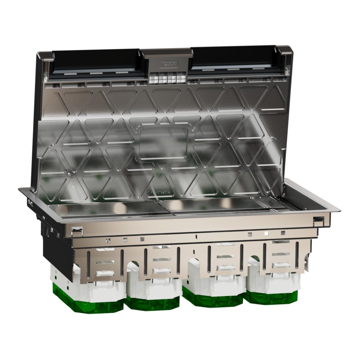 Gulvboks Unica System+ metall - Schneider Electric