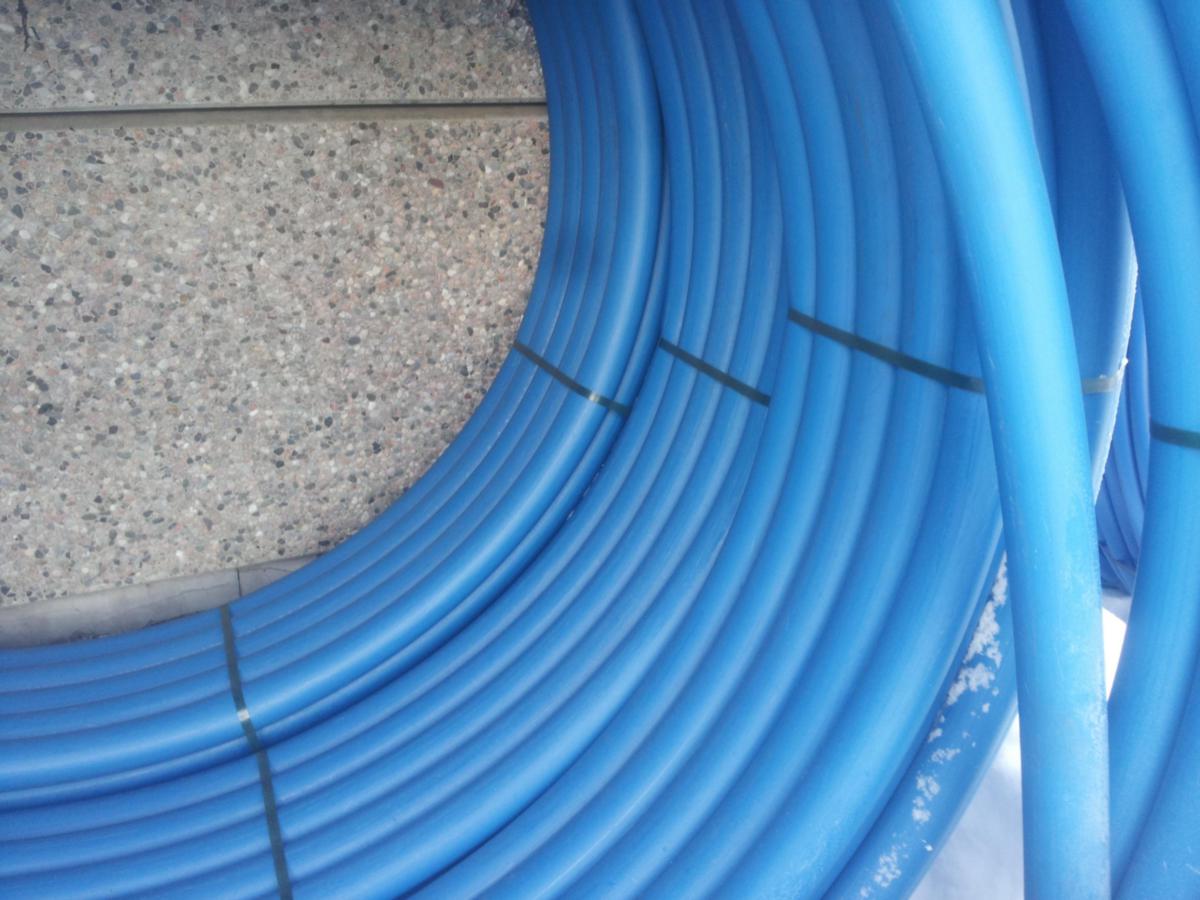 Trykkrør m/varerør i kveil, PE 100 RC-DUO, SDR 11. Hallingplast